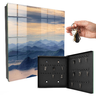 Schlüsselbox für die Wand mit Motiv Berglandschaft