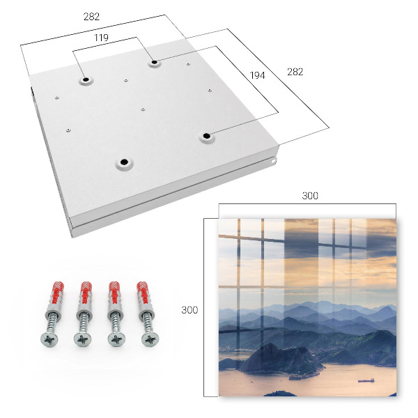 Schlüsselbox für die Wand mit Motiv Berglandschaft