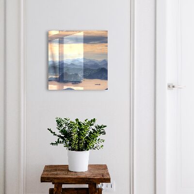 Schlüsselbox für die Wand mit Motiv Berglandschaft