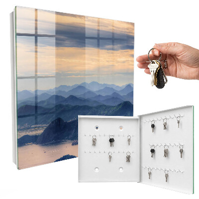 Schlüsselbox für die Wand mit Motiv Berglandschaft