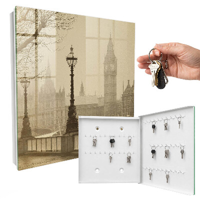 Schlüsselkasten mit Motiv Nebliges London