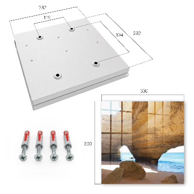 Schlüsselbox zur Wandmontage Motiv Meereshöhle