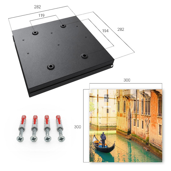 Schlüsselbox zur Wandmontage Motiv Kanäle von Venedig