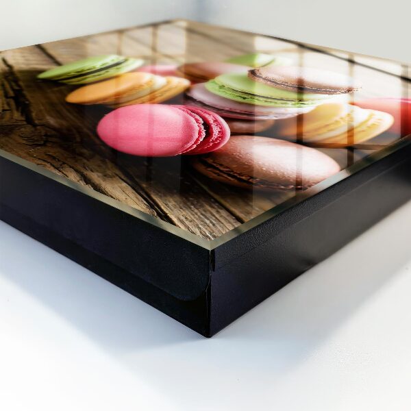 Schlüsselbox mit buntem Süßigkeiten-Motiv