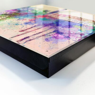Schlüsselbox für die Wand mit Motiv Urbane Aquarellmalerei