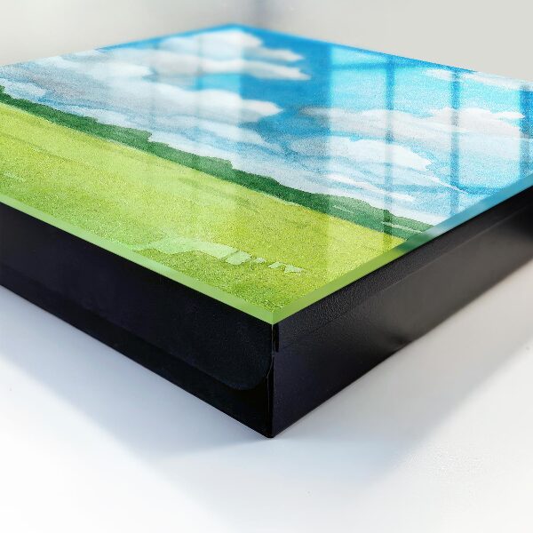 Schlüsselkasten mit Sommerlandschaft-Motiv
