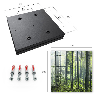 Schlüsselkasten mit Motiv Grüner Wald
