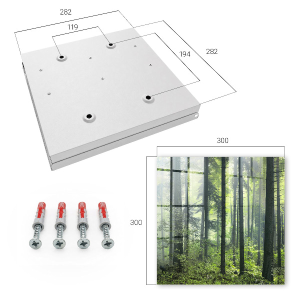 Schlüsselkasten mit Motiv Grüner Wald