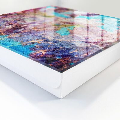 Schlüsselbox für die Wand mit buntem Blumenmotiv