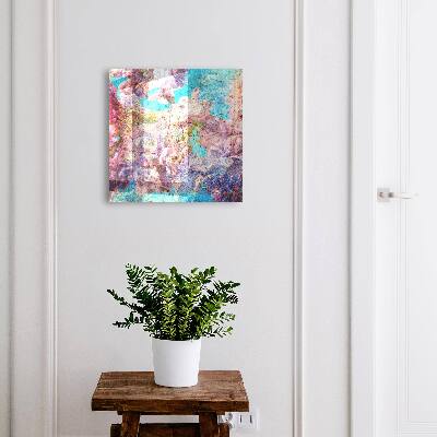 Schlüsselbox für die Wand mit buntem Blumenmotiv