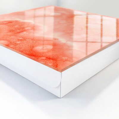 Schlüsselkasten mit Motiv Orange Abstraktion