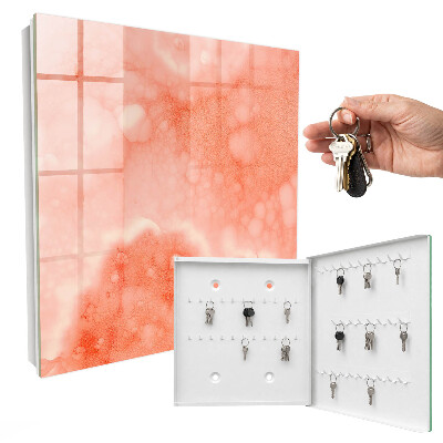 Schlüsselkasten mit Motiv Orange Abstraktion