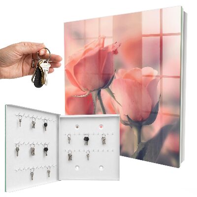 Schlüsselbox im Design Zarte Blüten