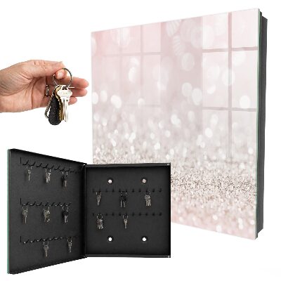 Schlüsselbox für die Wand mit romantischem Bokeh-Effekt
