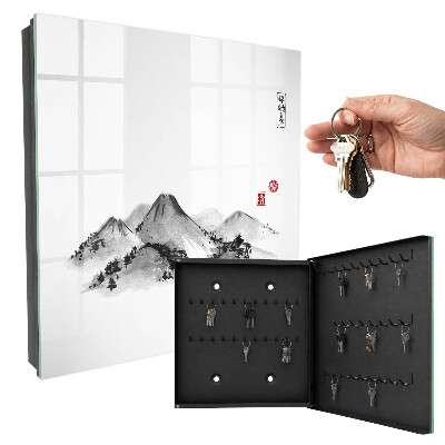 Schlüsselbox mit Motiv Japanische Berge