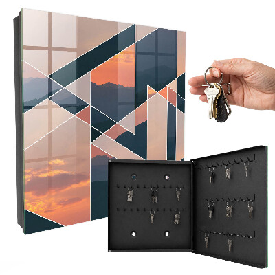 Schlüsselbox für die Wand im Design Westliche Berge
