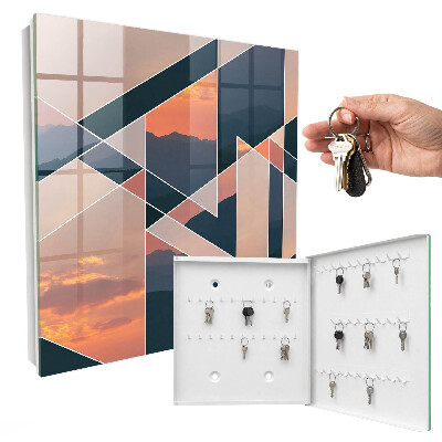 Schlüsselbox für die Wand im Design Westliche Berge