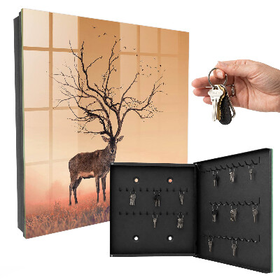 Schlüsselkasten mit Motiv Magischer Hirsch