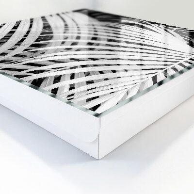 Schlüsselbox mit Palmenblätter-Motiv