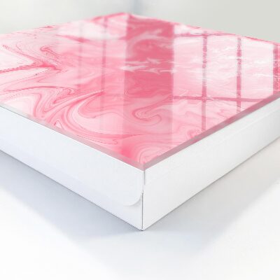 Wand-Schlüsselbox in Rosa Schaum