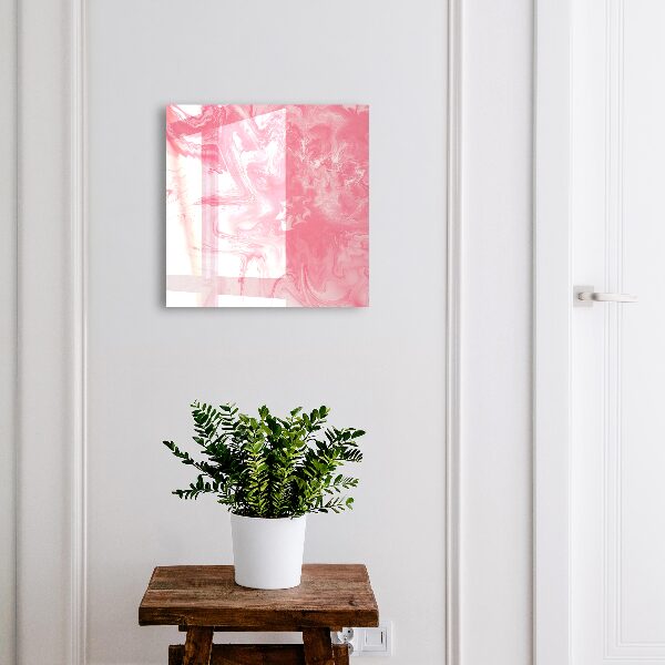 Wand-Schlüsselbox in Rosa Schaum
