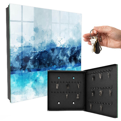 Schlüsselbox für die Wand mit Motiv türkisfarbene Landschaft