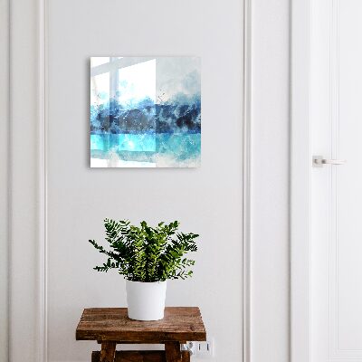 Schlüsselbox für die Wand mit Motiv türkisfarbene Landschaft