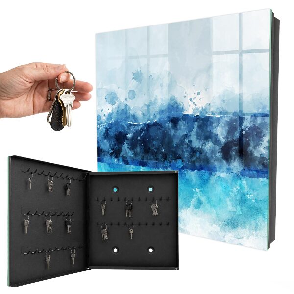Schlüsselbox für die Wand mit Motiv türkisfarbene Landschaft