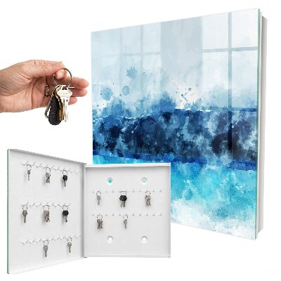 Schlüsselbox für die Wand mit Motiv türkisfarbene Landschaft