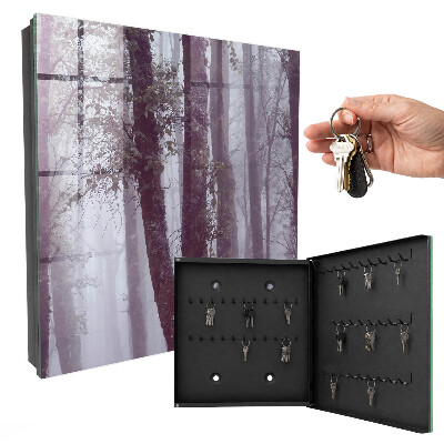 Schlüsselkasten mit Motiv Nebelwald