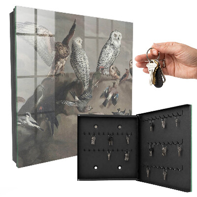 Schlüsselbox mit Motiv Vögel auf einem Felsen