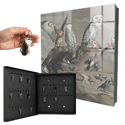 Schlüsselbox mit Motiv Vögel auf einem Felsen