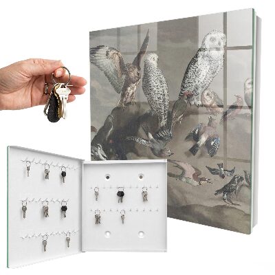 Schlüsselbox mit Motiv Vögel auf einem Felsen