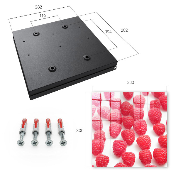 Schlüsselbox in der Farbe Rosa Himbeere