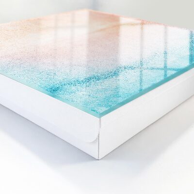 Schlüsselbox in pastellfarbener Textur