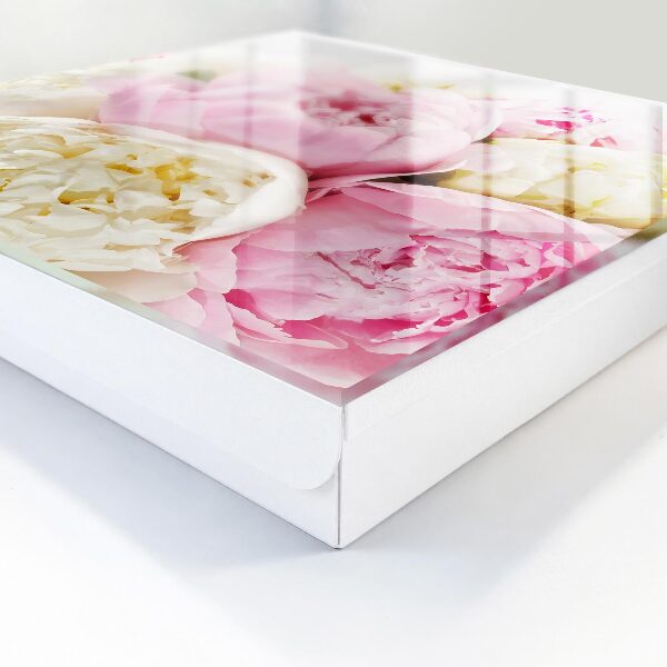 Schlüsselbox zur Wandmontage mit Pastellblumen-Motiv