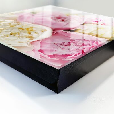 Schlüsselbox zur Wandmontage mit Pastellblumen-Motiv