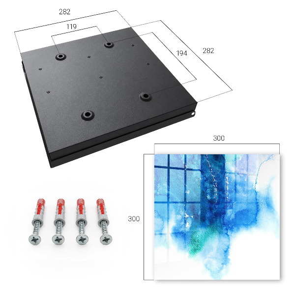 Schlüsselkasten mit Motiv Blaue Wellen