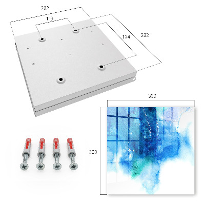 Schlüsselkasten mit Motiv Blaue Wellen