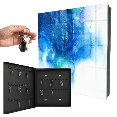 Schlüsselkasten mit Motiv Blaue Wellen