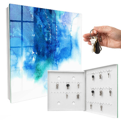 Schlüsselkasten mit Motiv Blaue Wellen