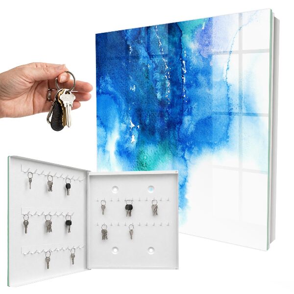 Schlüsselkasten mit Motiv Blaue Wellen
