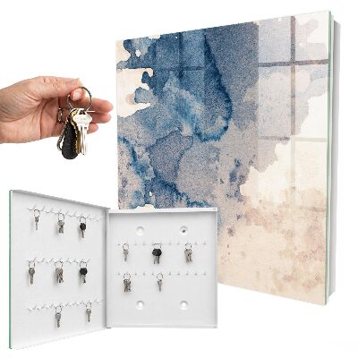 Schlüsselbox zur Wandmontage mit Wasserfarbenflecken Motiv