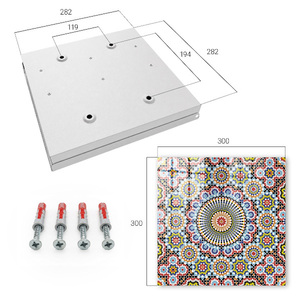 Schlüsselbox mit Mosaikmuster
