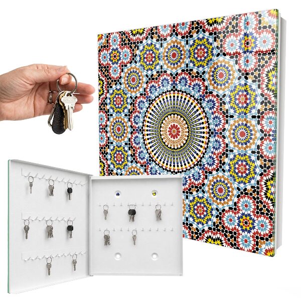 Schlüsselbox mit Mosaikmuster