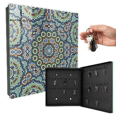 Schlüsselbox zur Wandmontage Design Mosaik der Farben