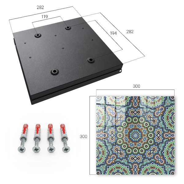 Schlüsselbox zur Wandmontage Design Mosaik der Farben