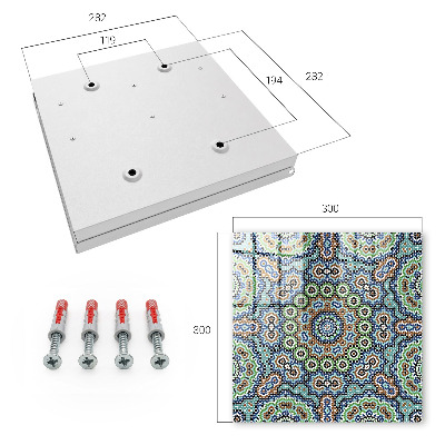 Schlüsselbox zur Wandmontage Design Mosaik der Farben