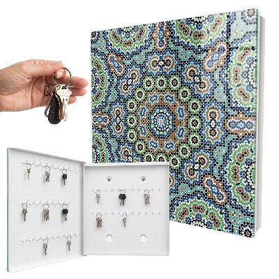 Schlüsselbox zur Wandmontage Design Mosaik der Farben