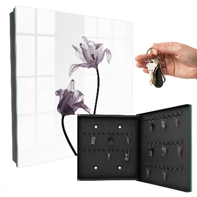 Schlüsselbox im minimalistischen Blumendesign
